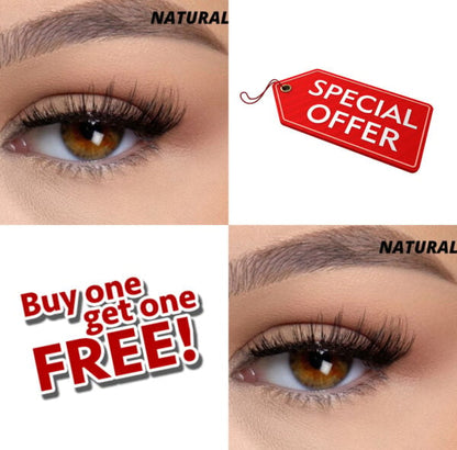 Buy 1 Get Free – Reusable Magnetic Eyelashes Natural /