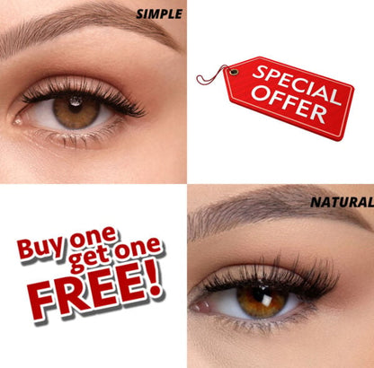Buy 1 Get Free – Reusable Magnetic Eyelashes Simple / Natural
