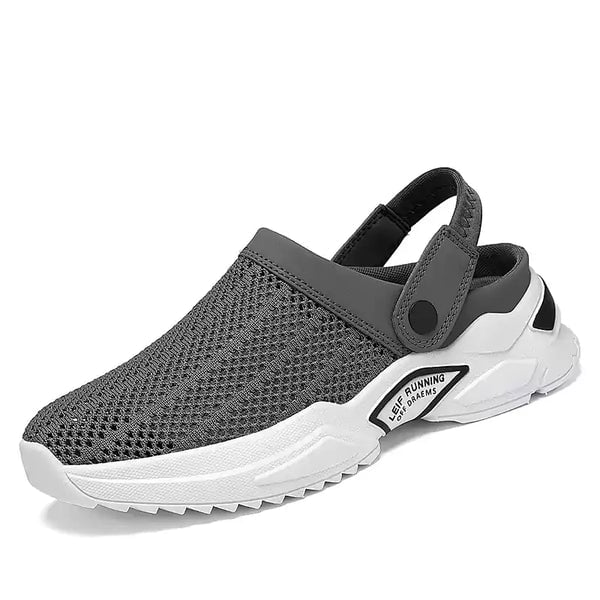 Men’s Orthopedic Hollow-Out Summer Sandals Gray / 7