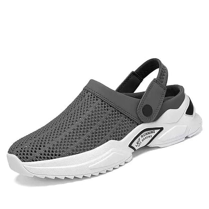 Men’s Orthopedic Hollow-Out Summer Sandals Gray / 7