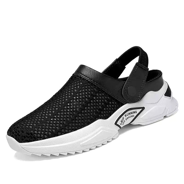 Men’s Orthopedic Hollow-Out Summer Sandals Black / 7