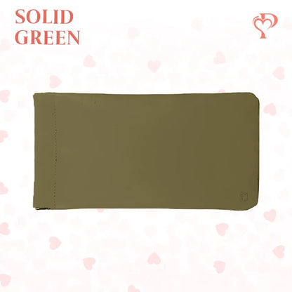 Pouchic – Snap Closure Leather Organizer Pouch Slim / Green