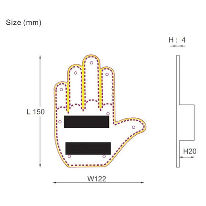 The Glogesture – Led Hand Sign