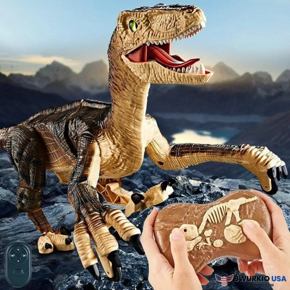 Uarzt 2024 Optimal Children Gifts Realistic Remote Control Dinosaurs Desert Color / High Version