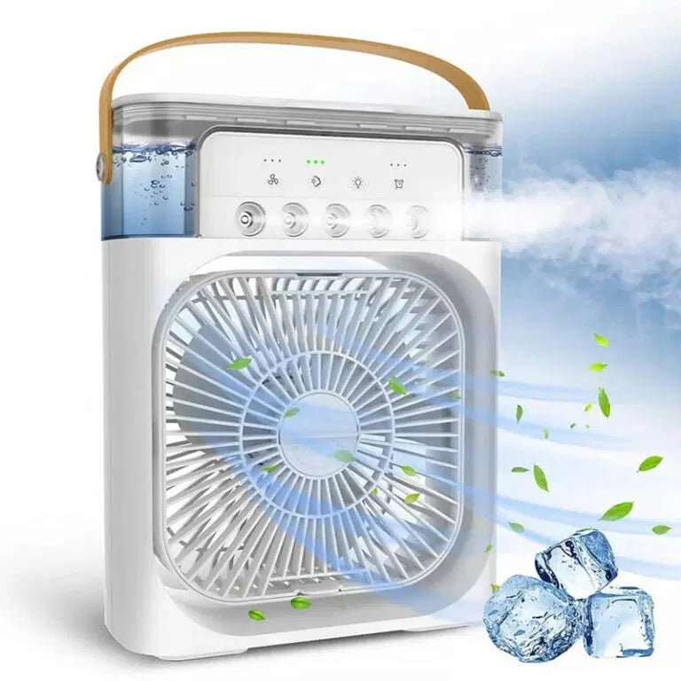 Portable Air Conditioner Fan With Water Cooling & Humidifier