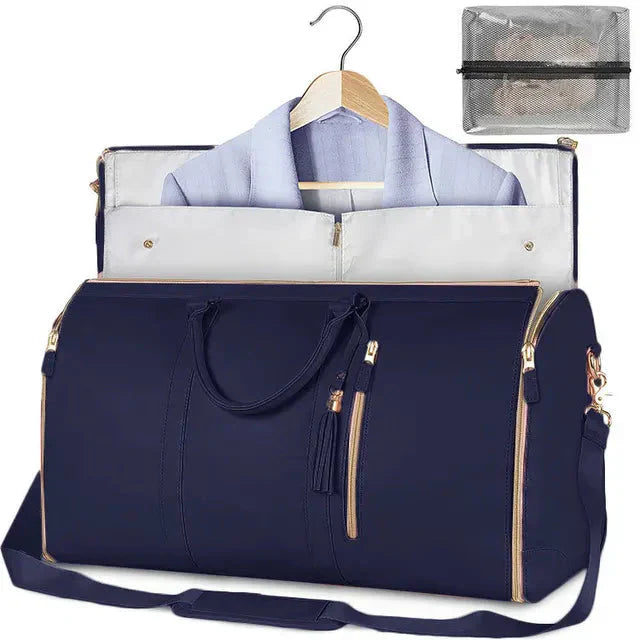 Wander Belle – Foldable Travel Bag Blue