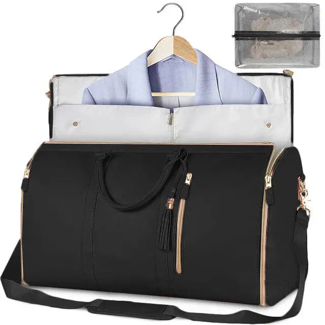 Wander Belle – Foldable Travel Bag Full Black