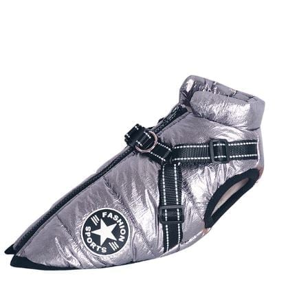 Waterproof Winter Dog Jacket With Built-In Harness